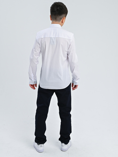 4005 Рубашка дл.р. д/м (белый весь размерный ряд)