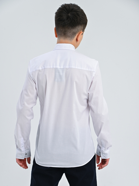 4009 Рубашка дл.р. д/м (батал) (белый весь размерный ряд)