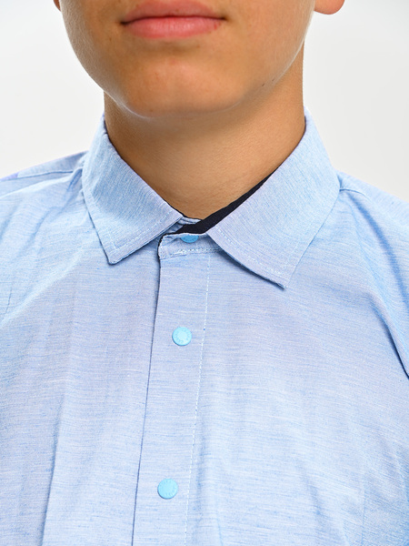 4011 Рубашка дл.р. д/м (батал) (светло-голубой весь размерный ряд)