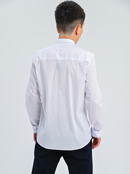 4019 Рубашка дл.р. д/м (белый весь размерный ряд)