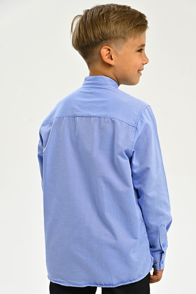 2771 Рубашка дл.р. д/м (батал) (ярко-голубой весь размерный ряд)