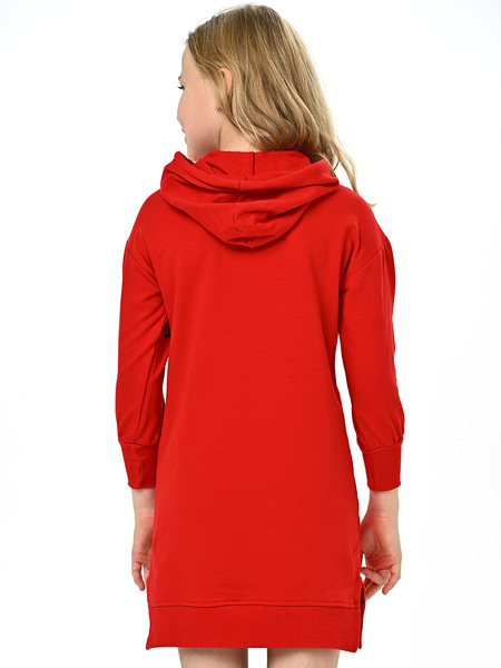 8076 Платье д/д (красный весь размерный ряд)
