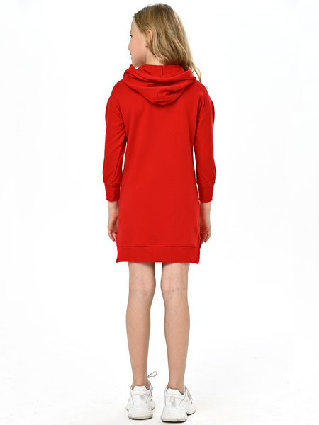 8076 Платье д/д (красный весь размерный ряд)